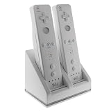 Bluelight HDE Dual Wii Remote USB Charging Station with Battery Packs ~ Cables4pc