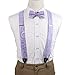 EFCB.01 Various Paisley Microfiber Y-Back Suspender With Match Bowtie By Epoint
