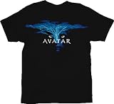 The Avatar Jake Tree Logo Glow Adult Black T-shirt Tee