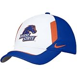 Nike Boise State Broncos White Coaches Swoosh Flex Fit Adjustable Hat