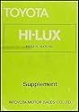 1974-1975 Toyota Hi-Lux Repair Shop Manual Supplement Original