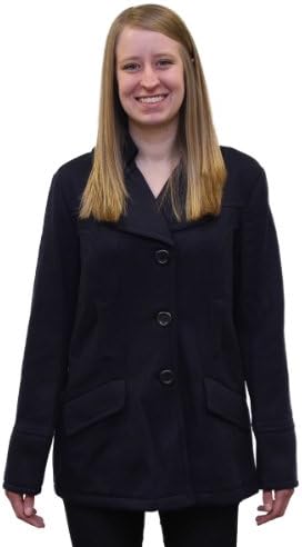 Women's Rockmans 3 Button Oversized Notched Collar Coat (18, Navy)