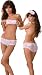 Honeymoon Lingerie Set - Bridal Panties and Satin Eye Mask