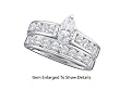 Stunning 2 Piece 14K. White Gold 1.00 Ctw Diamond Wedding Set For Her With Marquee Center Stone ** SPECIAL SALE **