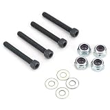 Socket Bolts with Nuts, 6-32 x 1"