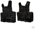 Tactical Crossdraw Vest w/Pistol Belt--BLACK