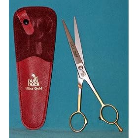 41pY4XhFDUL. SL500 AA280  Dubl Duck Ultra Gold 7.5 Straight Dog Grooming Scissor