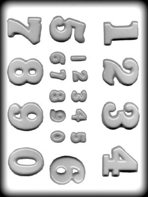 Numbers Hard Candy Mold by HomeMadeKits