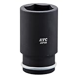 KTC(ケーテーシー) インパクトレンチ ソケット (ディープ薄肉) 19.0mm (3/4インチ) 38mm  ピン・リング付 BP6L-38TP