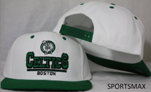 Boston Celtics 3D White / Green Two Tone Snapback Adjustable Plastic Snap Back Hat / Cap