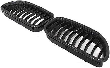 Single Slat Carbon Fiber Front Grille Kidney Grill for BMW 6 Series F06 F12 F13 M6 630i 640i 640d 650i