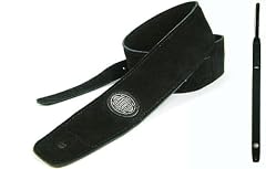 Black 'Suede Series' Suede Guitar Strap for Electric/Acoustic/Bass Guitar