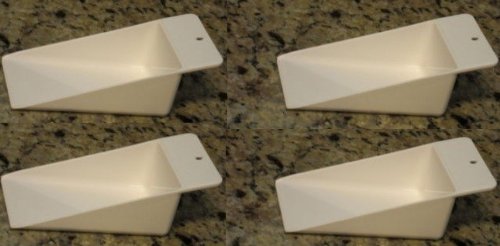Tupperware 4 WHITE SCOOPs SUGAR Flour NEW Rare