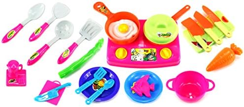 Mini Cook Chef Children's Kid's Pretend Play Toy Kitchen Play Set w/ Accessories