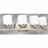 Forte Lighting Brushed Nickel 4-Light Bath Fixture