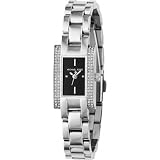 Michael Kors Steel Stone Bracelet Black Dial Women's Watch #MK3099