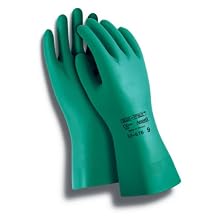 Ansell Sol-Vex II 37-676 Nitrile Glove, Chemical Resistant, Straight Cuff, 13" Length, 15 mils Thick