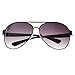 HOTLOVE Eyewear® Premium Sunglasses UV400 Lens Technology - Unisex 6203 Black Frame Fashion Aviator w Black Gradient - Perfectly Match Everyday Apparel for Women & Men