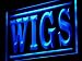 ADV PRO j074-b Wigs Shop Display Adv LED Light Sign Enseigne Lumineuse