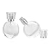 Enslz 2Pcs 20ml Spray Perfume bottles With Pipette Atomizer Containers Empty Glass Refillable Bottle