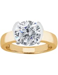 2.00 Ct Round H/I I1 Diamond 18K Yellow Gold Ring