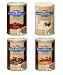 Ghirardelli Hot Cocoa Variety Pack: Double Chocolate, White Mocha, Chocolate Hazelnut and Chocolate Mocha, 16 oz each (4 Pack)
