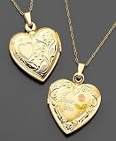 14k Gold I Love You Reversible Locket