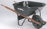 Ames True Temper C6 6 Cubic Foot Steel Tray Contractor Wheelbarrow