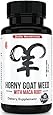 Horny Goat Weed Extract with Maca Root For Increased Performance & Desire - Natural Libido Boost For Men & Women - 1000mg Epimedium & 10mg Icariins Per Serving - Enhance Energy & Focus - 60 Capsules