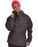 IMAGE OF 686 Smarty Atrium Snowboard Jacket Gunmetal Print Womens Sz S