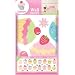 Fun4Walls Repositionable Wall Stickers, Cupcake Stickarounds