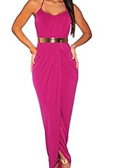 Draped Belted Polyester/Spandex Halter Sleeveless Checkered Print Spring Summer Winter  Dress