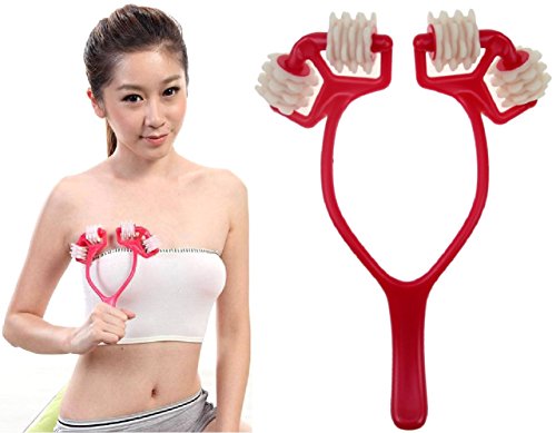 Spj Wheels Breast Massage Roller With Handle Women Beauty