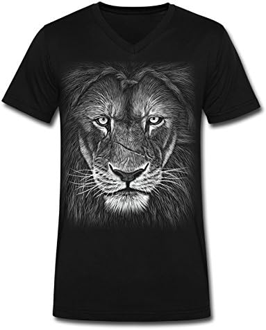 V Neck Man Lion King Lion King Graphic Design Colleges T-shirt