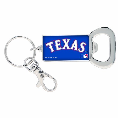 MLB Texas Rangers Bottle Opener Key Ring