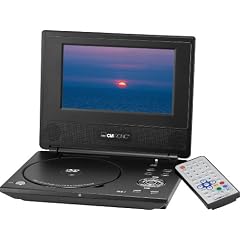 Clatronic CTV 805 17,8 cm (7 Zoll) Tragbarer DVD-Player mit DVB-Tuner schwarz