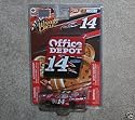 Tony Stewart #14 Office Depot Black Roof Old Spice 1/64 Scale Car With Mini Replica Diecut Magnet Pit Board Sign Winners Circle 2009