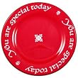 Waechtersbach Plate, You Are Special Today, Cherry Red