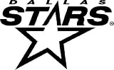 DALLAS STARS LOGO NHL WHITE DECAL VINYL STICKER