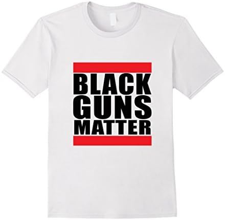 Men's Black Guns Matter Gun Vote T-shirt Large White