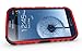 JKase DIABLO Series Tough Rugged Dual Layer Protection Case Cover with Build in Stand for Samsung Galaxy Grand i9080, Samsung Galaxy Grand Duos i9082 - Retail Packaging (Red)