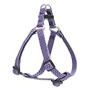 LupinePet 1/2-Inch Recycled Fiber Step-In Harness for Small Dogs with Girth Size 12 to 18-Inch, Lilac