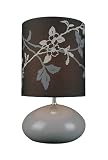 Lite Source LS-21036COFFEE Hayden Table Lamp, Coffee Base and Coffee Printed Fabric Shade