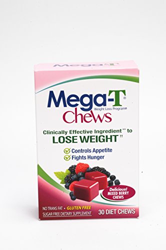 Mega-T Weight Loss Chews Controls Appetite & Fights Hunger Mixed Berry, 30 Diet Chews Mega-T Weight Loss Chews Controls Appetite & Fights Hunger Mixed Berry, 30 Diet Chews