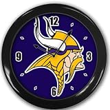 Minnesota Vikings Wall Clock Black Great Unique Gift Idea