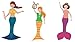 Mudpuppy Mermaids Magnetic Figures