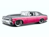 Review Maisto 31013 black and pink / Diecast Model Chevrolet Nova SS Pro Rodz (1970) in Black and Pink (1:24 scale)