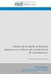 Chartes de la famille de Reinach d�po...