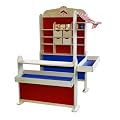 Tienda de comestibles con 100tlg de madera. accesorios
