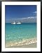 Beach at Grace Bay, Providenciales Island, Turks and Caicos, Caribbean Framed Art Poster Print by Walter Bibikow, 31x39